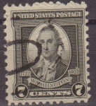 Stamps United States -  USA 1932 Scott 712 Sello Presidente George Washington (22/1/1732-14/12/1799) usado Estados Unidos 