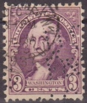 Stamps United States -  USA 1932 Scott 720 Sello Presidente George Washington Perforado usado Estados Unidos Etats Unis 