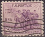 Stamps United States -  USA 1933 Scott 732 Sello Ley de Recuperación Nacional usado Estados Unidos Etats Unis