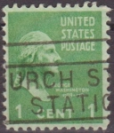 Stamps United States -  USA 1938 Scott 804 Sello Presidente George Washington usado Estados Unidos Etats Unis 