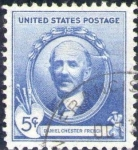 Stamps United States -  USA 1940 Scott 887 Sello Científicos Daniel Chester French usado Estados Unidos Etats Unis 