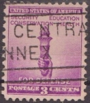 Stamps United States -  USA 1940 Scott 901 Sello Defensa Nacional Antocha usado Estados Unidos Etats Unis 