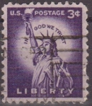 Sellos de America - Estados Unidos -  USA 1954 Scott 1035 Sello º Estatua de la Libertad Etats Unis Estados Unidos Michel 660 