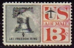 Stamps United States -  USA 1961 Scott C62 Sello Campanas de Libertad Michel 782 usado Estados Unidos Etats Unis 
