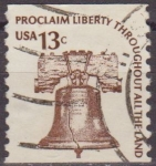 Stamps United States -  USA 1975 Scott 1595 Sello Campanas de Libertad Anunciar la Libertad por el Mundo usado Estados Unido