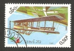 Sellos de Asia - Laos -  aeroplano