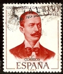 Stamps : Europe : Spain :  José María Gabriel y Galán