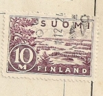 Stamps Finland -  Paisaje de lagos