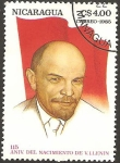 Stamps Nicaragua -  115 anivº del nacimiento de Lenin