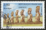 Sellos de Europa - Francia -  CHILE - Parque nacional de Rapa Nui 