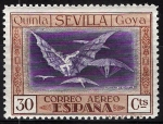Sellos de Europa - Espa�a -  523 Quinta de Goya en EXPO-29 de Sevilla. Manera de volar.