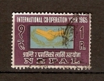 Sellos de Asia - Nepal -  EMBLEMA   ICY