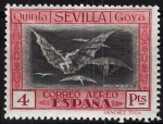 Stamps Spain -  527 Quinta de Goyaen EXPO-29 de Sevilla. Manera de volar.