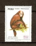 Stamps Peru -  MONO   GUAPO   COLORADO