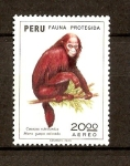 Stamps Peru -  MONO   GUAPO   COLORADO