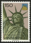 Stamps Europe - San Marino -  ESTADOS UNIDOS - Estatua de la Libertad