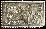 Stamps : Europe : Spain :  Año Santo Jacobeo - Arqueta de Carlo Magno, Aquisgrán (Alemania)