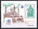 Stamps Spain -  Edifil SH 4422  Expo Zaragoza 2008.   Se completa con una vista de la Basílica deNuestra Señora del 