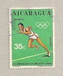 Sellos de America - Nicaragua -  Olimpiadas Méjico