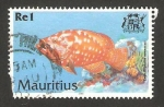 Stamps Mauritius -  pez vielle 