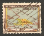 Stamps Dominican Republic -  Mapa de la isla
