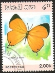 Sellos de Asia - China -  POSTES LAO - JAPONICA LUTEA