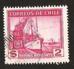 Stamps Chile -  MARINA MERCANTE