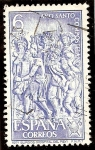 Stamps Spain -  Año Santo Jacobeo - Relieve del Hospital del Rey (Burgos)