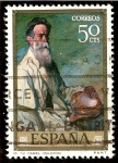 Stamps Spain -  Dia del Sello. Mi tío Daniel - Ignacio de Zuloaga