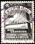 Stamps : America : Ecuador :  Concurrencia a la exposicion internacional de la puerta de oro