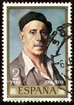 Stamps Spain -  Dia del Sello. Autorretrato - Ignacio de Zuloaga