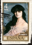 Stamps Spain -  Dia del Sello. Condesa de Noailles - Ignacio de Zuloaga