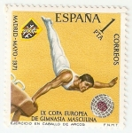 Stamps Spain -  IX Campeonato europero de gimnasia masculina - Caballo con arcos