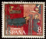 Sellos de Europa - Espaa -  Fragmento del altar Sant Andreu de Sagars