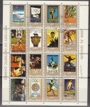 Stamps United Arab Emirates -  Umm Al Qiwain HB Sellos Historia de los Juegos Olimpicos Matasellos de Favor Preobliterado 