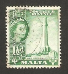 Stamps : Europe : Malta :  monumento a la guerra