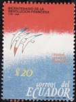Sellos del Mundo : America : Ecuador : Bicentenario de la revolucion francesa