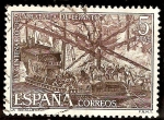 Stamps Spain -  IV centenario de la Batalla de Lepanto. Batalla - Lucas Valdés