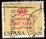 Sellos de Europa - Espaa -  Dia mundial del Sello - Marca prefilatélica Cordoba Andª Alta
