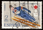 Stamps Spain -  XI Juegos Olímpicos de Invierno en Sapporo - Salto de trampolín