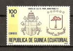Stamps : Africa : Equatorial_Guinea :  Viaje de S.S. Juan Pablo II
