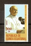 Stamps : Africa : Equatorial_Guinea :  Viaje de S.S. Juan Pablo II