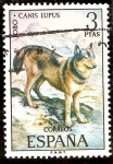 Stamps Spain -  Fauna. Lobo
