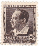 Stamps Spain -  Republica Española. Blasco Ibañez