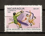 Sellos de America - Nicaragua -  Mundial de Futbol 82