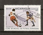 Sellos de America - Nicaragua -  Mundial de Futbol 82