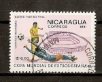 Sellos de America - Nicaragua -  Mundial de Futbol 82