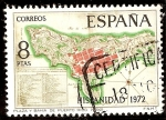 Stamps Spain -  Hispanidad. Puerto Rico. Plano de situación de la Plaza de San Juan de puerto Rico