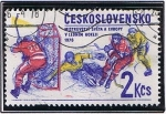 Stamps Czechoslovakia -  hockey