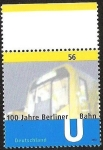 Stamps Germany -  100 JAHRE BERLINER - BAHN